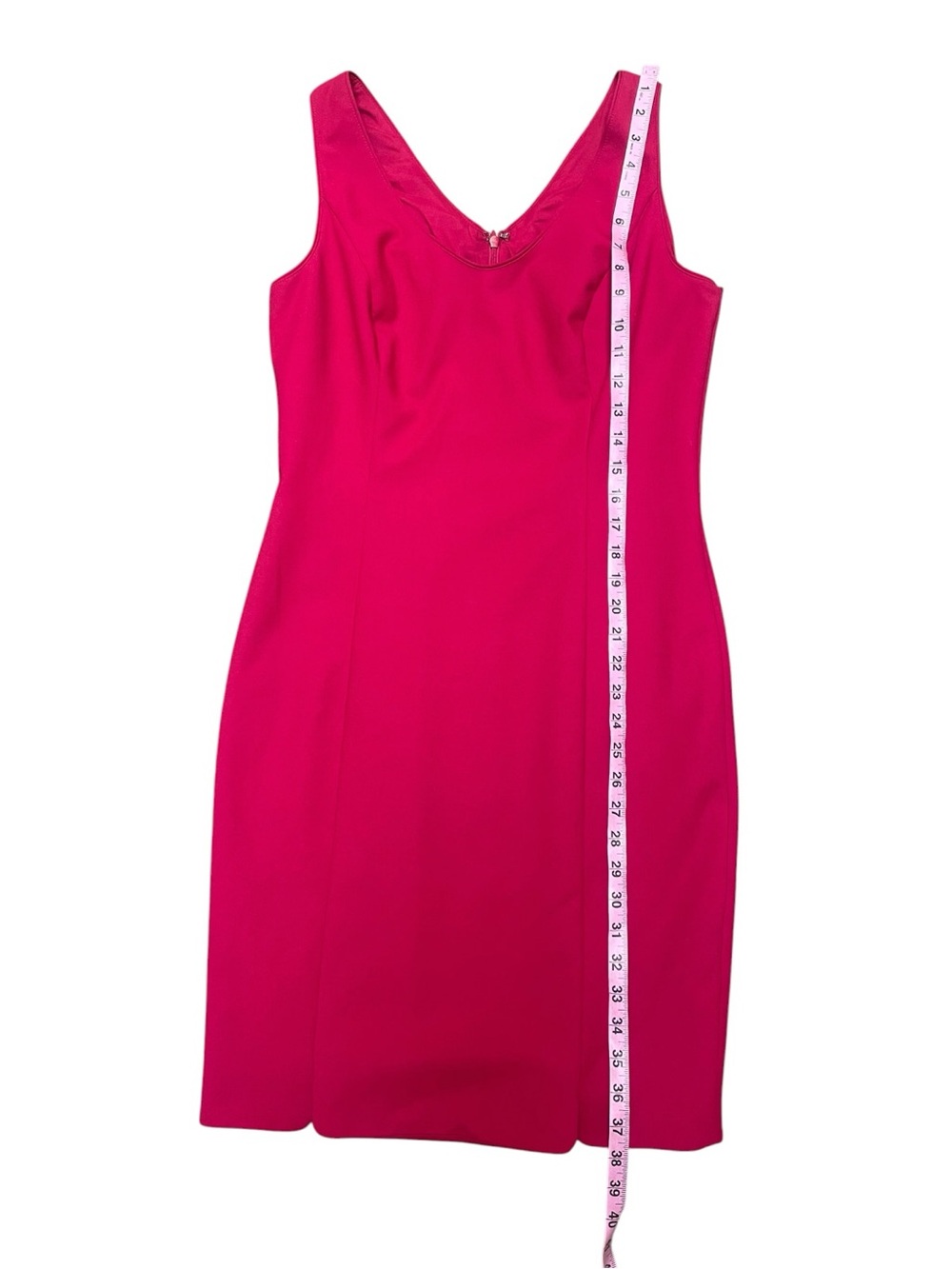 White House Black Market Sheath Dress Pink Sleeveless Size 8 Career Midi - Picture 5 of 9